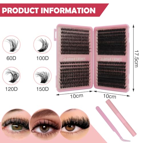 Detalle de VEGCOO 560 Ciuffetti Ciglia Finte: kit completo per look naturale o voluminoso