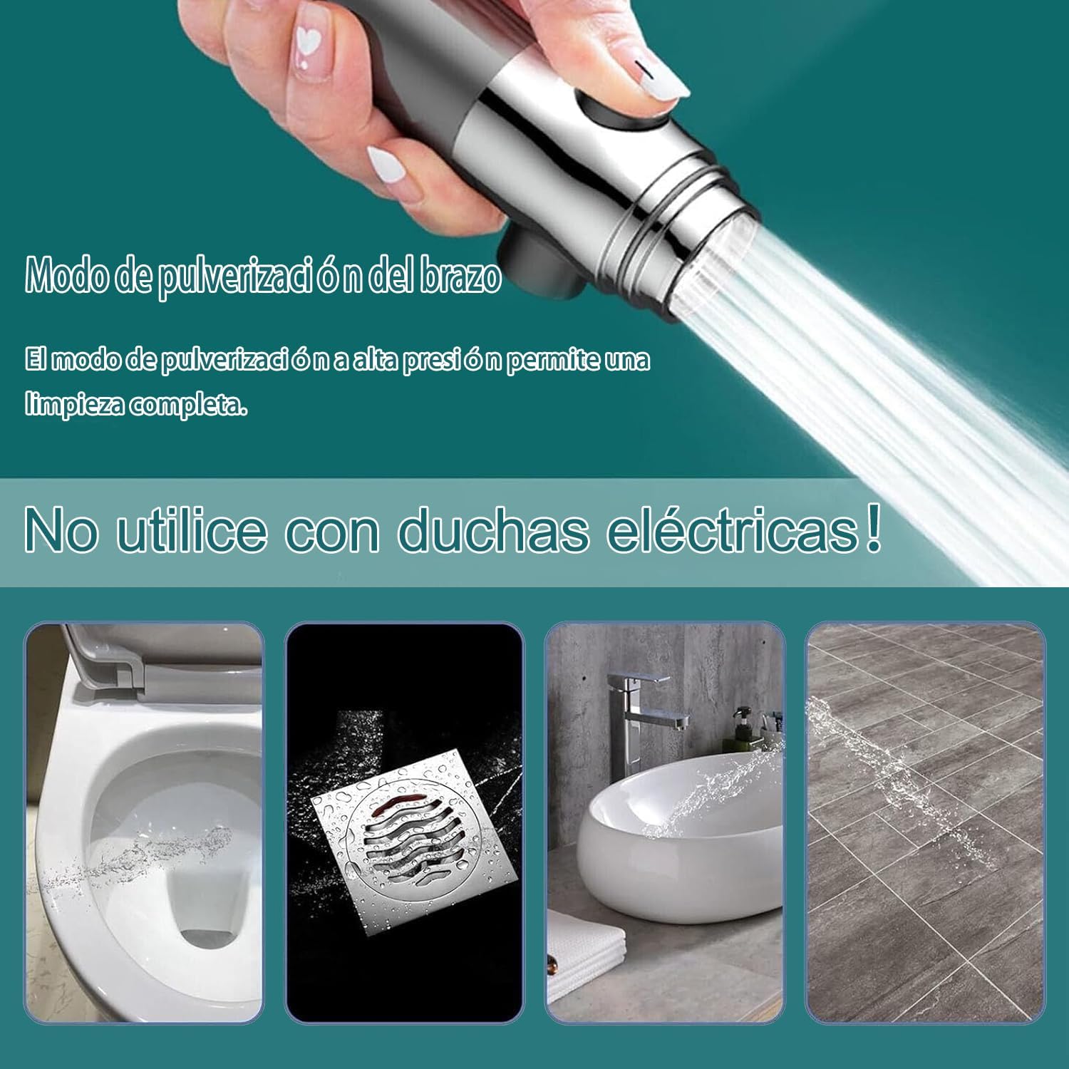 Thumbnail 3 de Alcachofa de ducha con filtro Gris