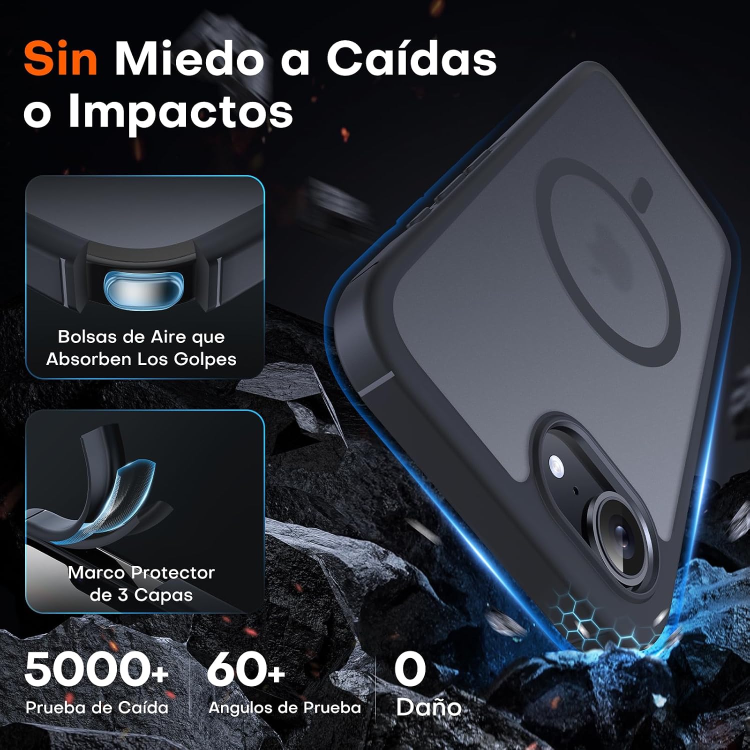 Thumbnail 3 de TOCOL Funda magnética para iPhone 16e 6,1