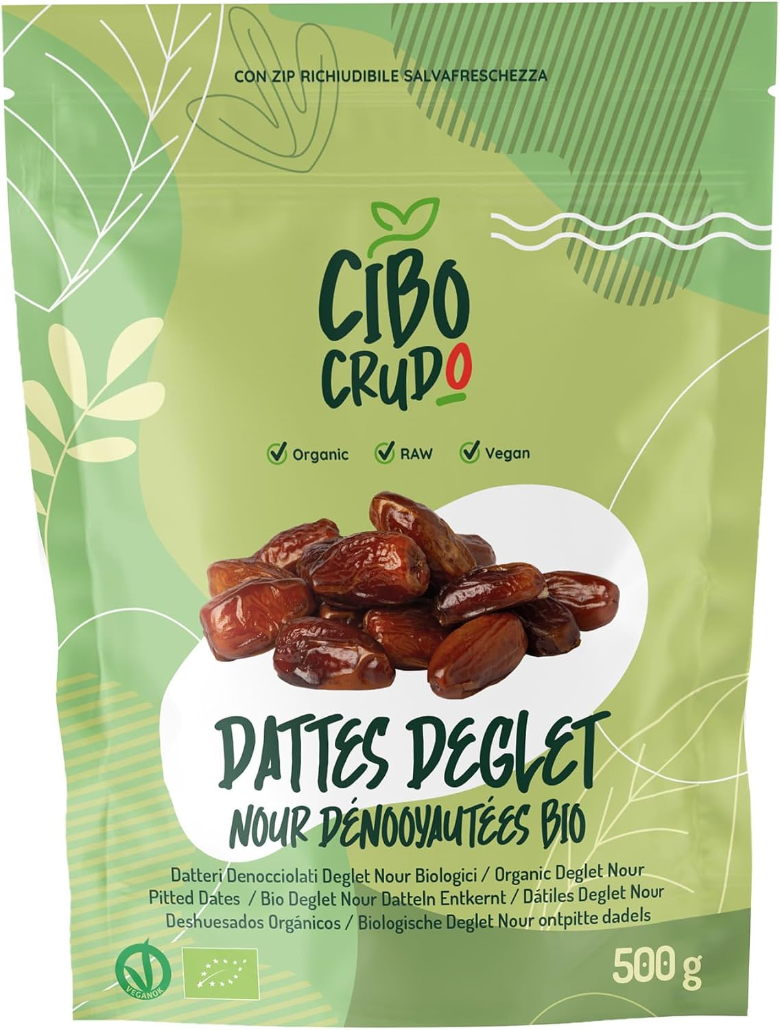 Detalle de Dattes Medjool Bio Premium – 1,5 kg, Géantes et Crues, Riches en Fibres