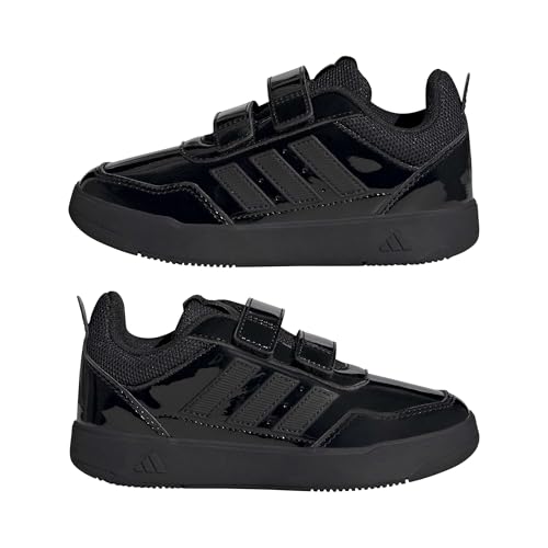 Detalle de adidas Tensaur Sport 3.0 Hook & Loop – Kinder Sneakers, Core Black/Matte Black, Gr. 33 EU