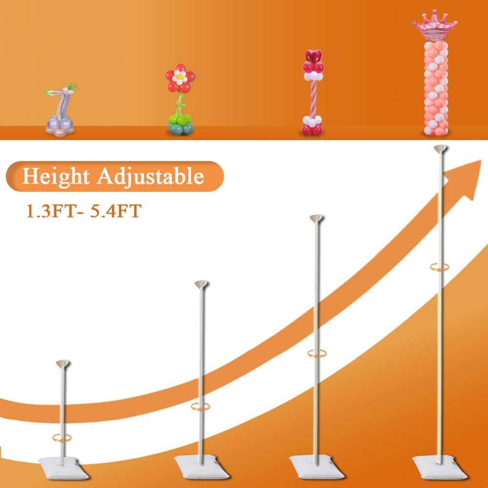 Thumbnail 3 de GIMCALO 2-in-1 Balloon Arch Stand Kit: Adjustable Metal Arch and Balloon Columns