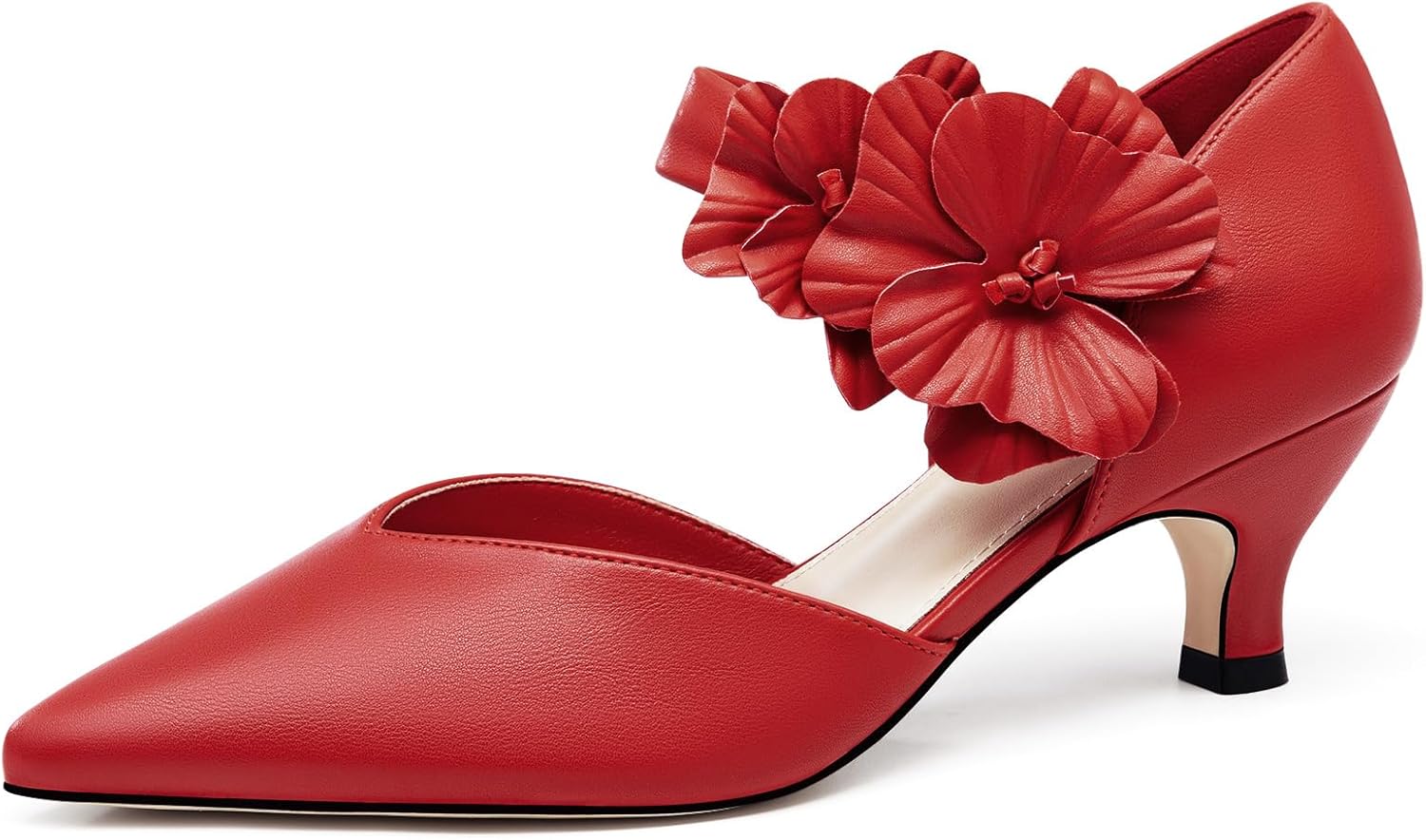 Thumbnail 5 de Coutgo Women's Low Kitten Heels Dressy Shoes