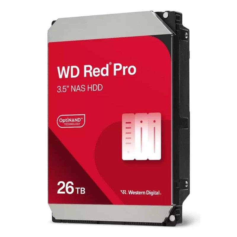 Detalle de Disco Duro WD Red Pro WD260KFGX de 26 TB para NAS — rendimiento y fiabilidad profesionales