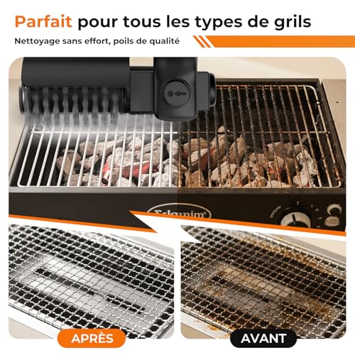 Detalle 1 de YKYI Brosse Barbecue Électrique sans Fil: nettoyage puissant et polyvalent pour grilles
