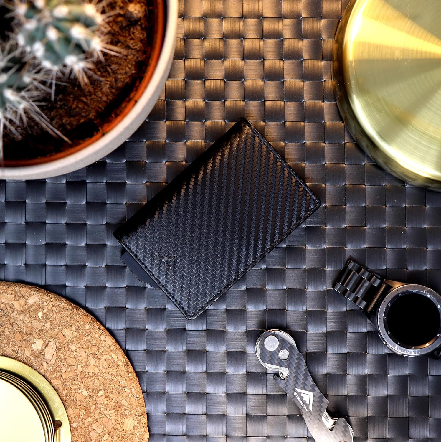 Thumbnail 6 de Stealth Wallet – Smart Minimalist Card Holder with Pop-Up 10‑Card Capacity and RFID Shield