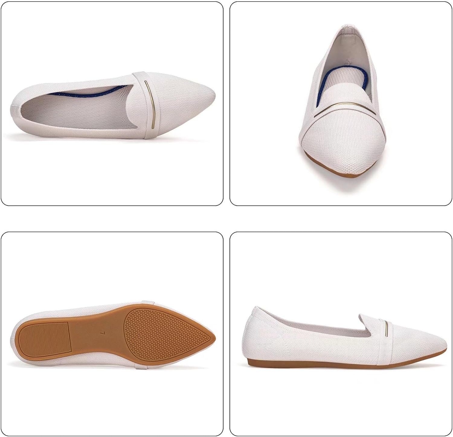 Detalle de Frank Mully Women's Knit Loafer Flats