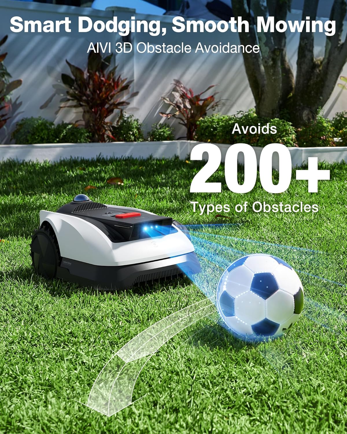 Thumbnail 6 de ECOVACS GOAT O1000 LiDAR PRO Robotic Lawn Mower with TruEdge Trimmer