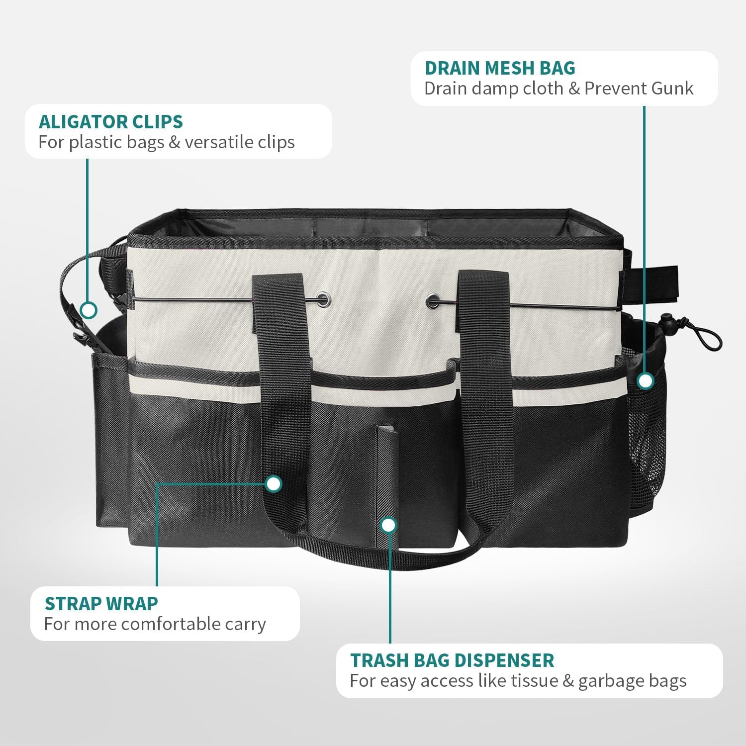 Detalle de BOHEMIABY Cleaning Caddy Bag 900D Fabric