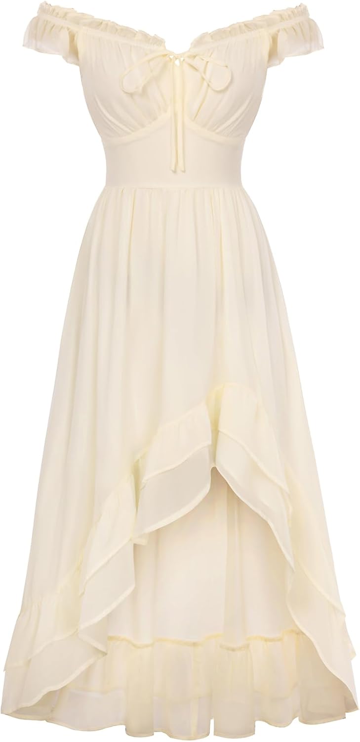 Detalle de Scarlet Darkness chiffon dress