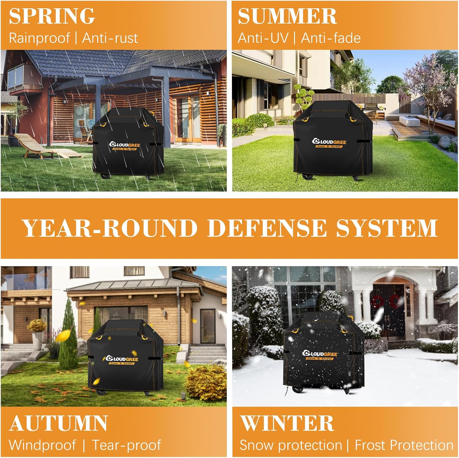 Thumbnail 6 de Cloudgree BBQ Gas Grill Cover: Heavy‑Duty Oxford Shelter for Outdoor Grills
