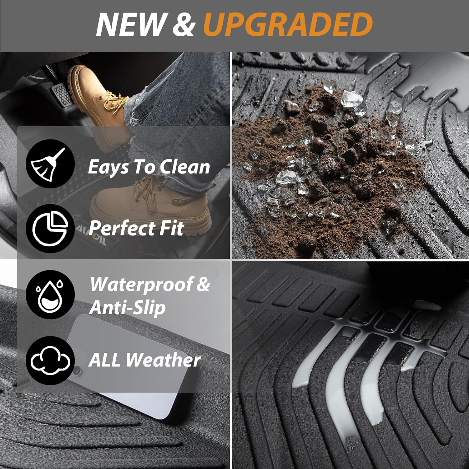 Detalle 2 de AIPOIL Floor Mats for Nissan Ariya 2023–2025