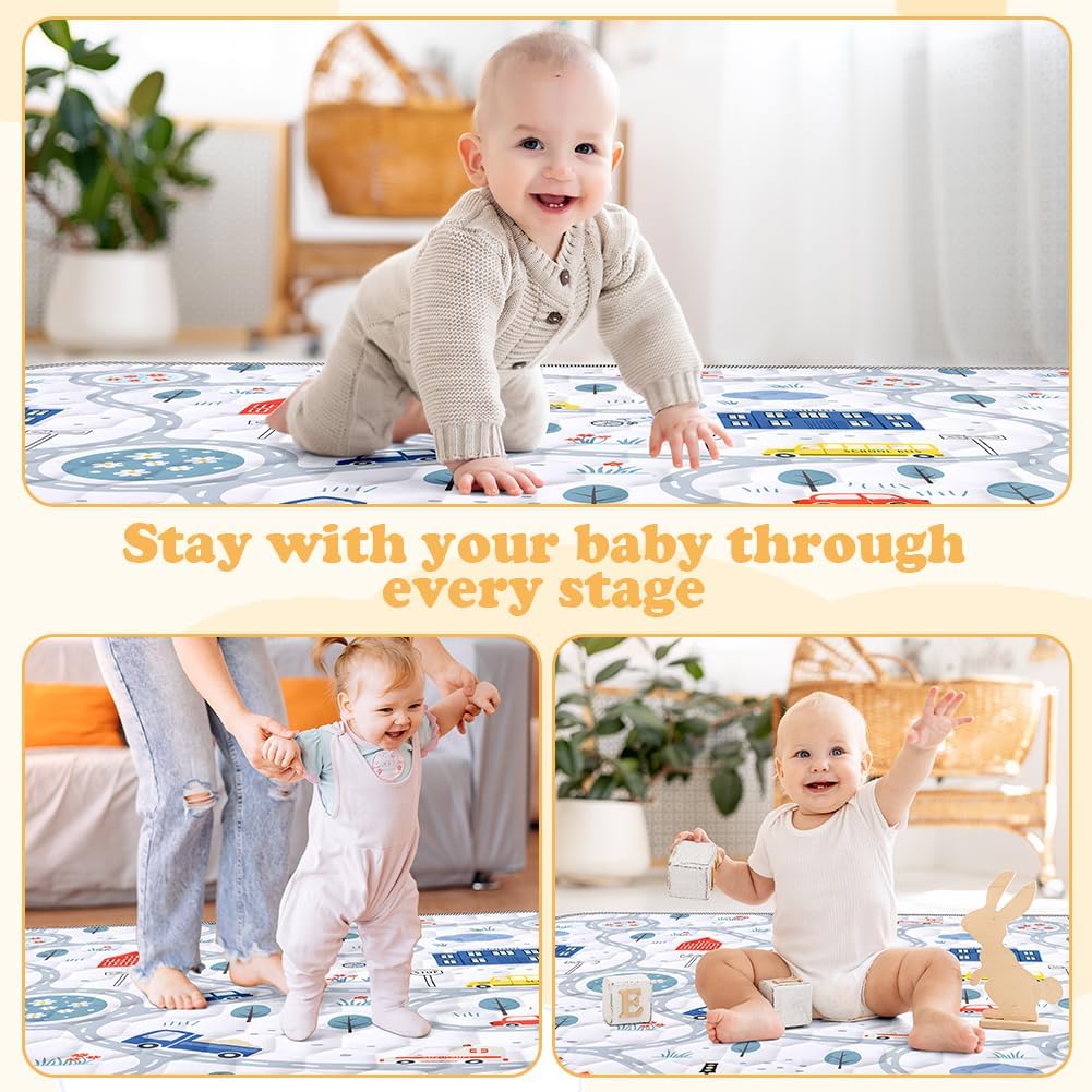 Thumbnail 6 de Aolso 127x127 cm Baby Play Mat – Foldable, Non-Slip & Waterproof Floor Mat