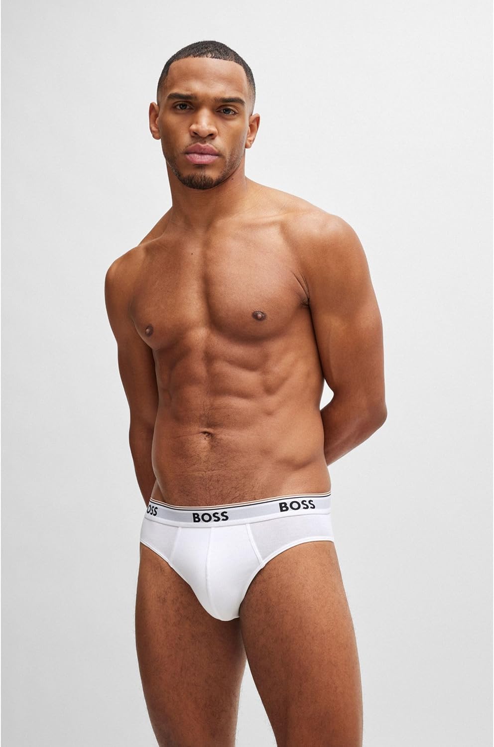 Detalle 2 de Hugo Boss Herren-Slip aus Baumwolle im 3er-Pack (Modell 50475273)