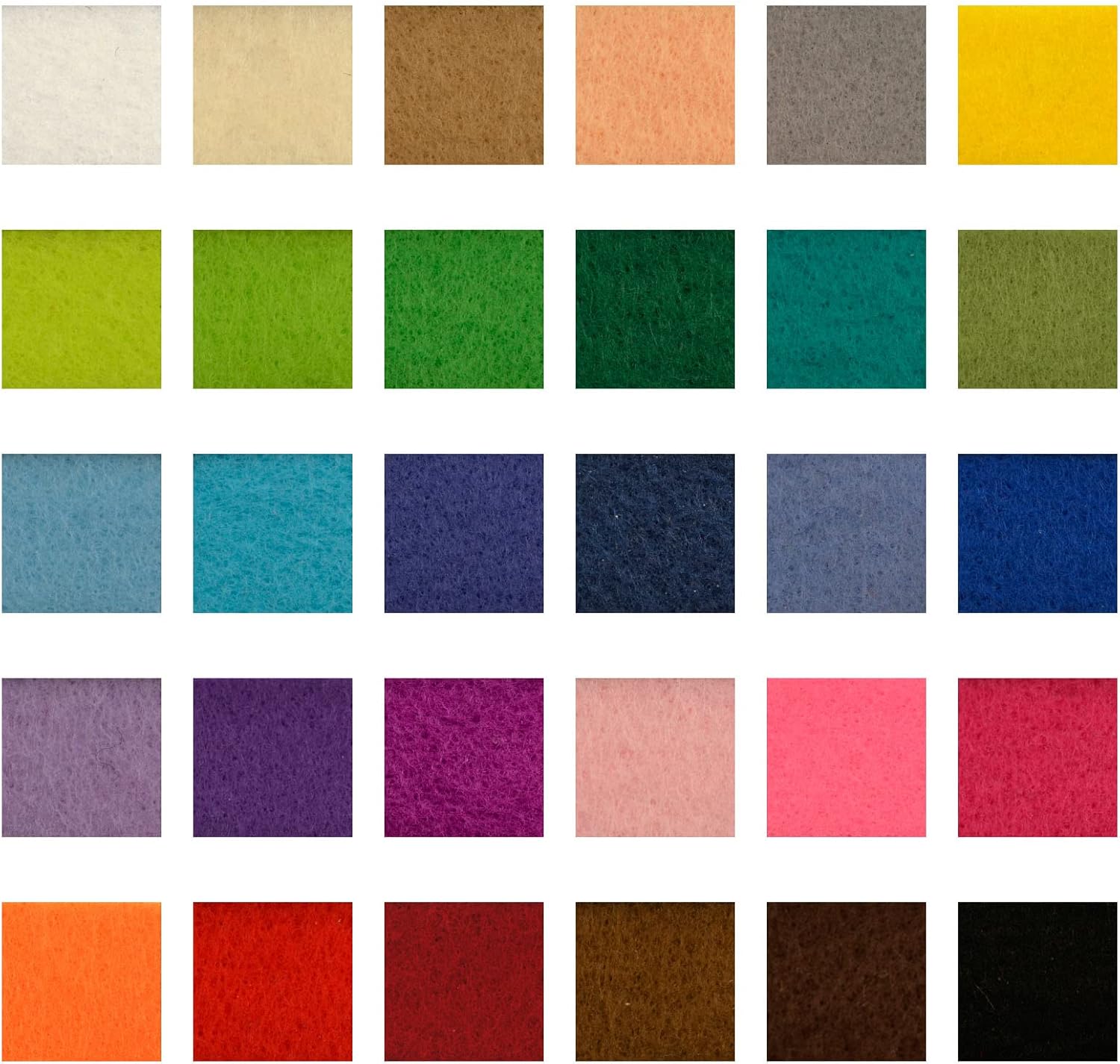 Detalle de Fogli di Feltro Vaessen Creative A4 Multicolore – 30 Fogli 21×31 cm