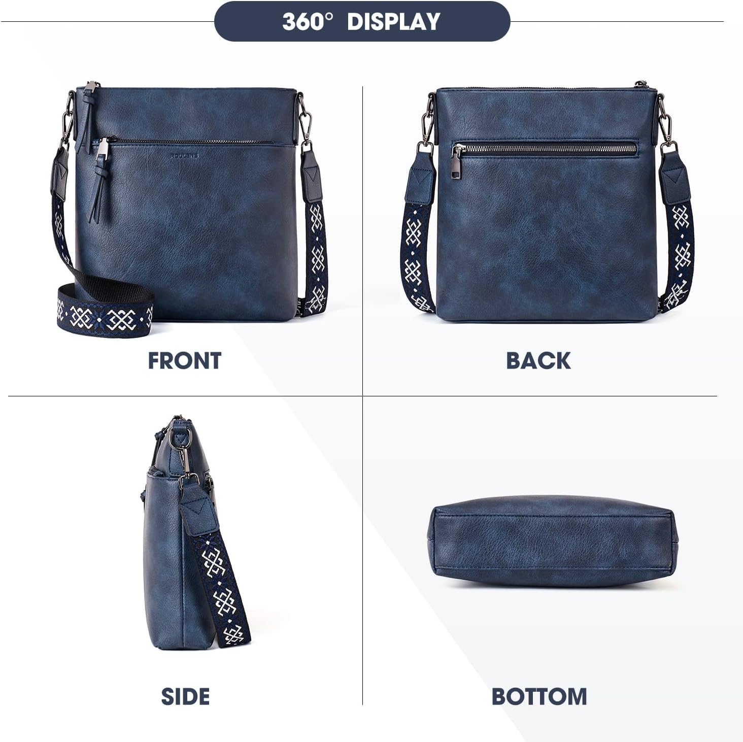 Detalle 2 de Trendy crossbody bag, soft vegan leather