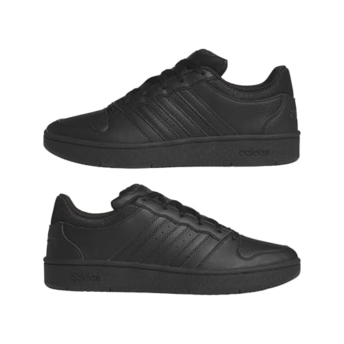Detalle de adidas Hoops Classic Shoes for Men – Core Black / Core Black / Carbon, UK 7