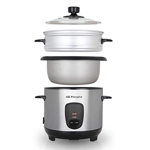 Detalle de Orbegozo CO 3025 Arrocera 1 L + Vaporera: cocina práctica y saludable en una sola pieza