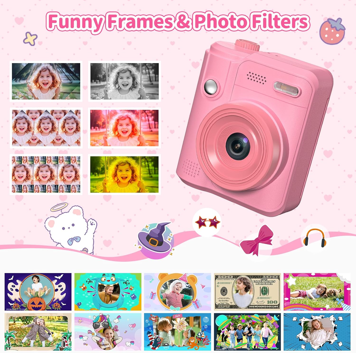 Thumbnail 3 de Gofunly Kids Camera 1080P instant print camera