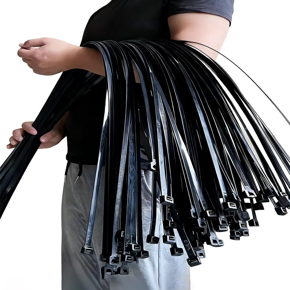 Thumbnail 4 de Caiery Extra Large Cable Ties 10mm x 600mm (50 Pack) – Heavy Duty Nylon Zip Ties