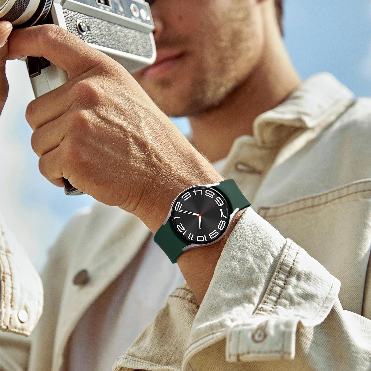 Thumbnail 2 de Mastten Galaxy Watch Strap 44mm Dark Green