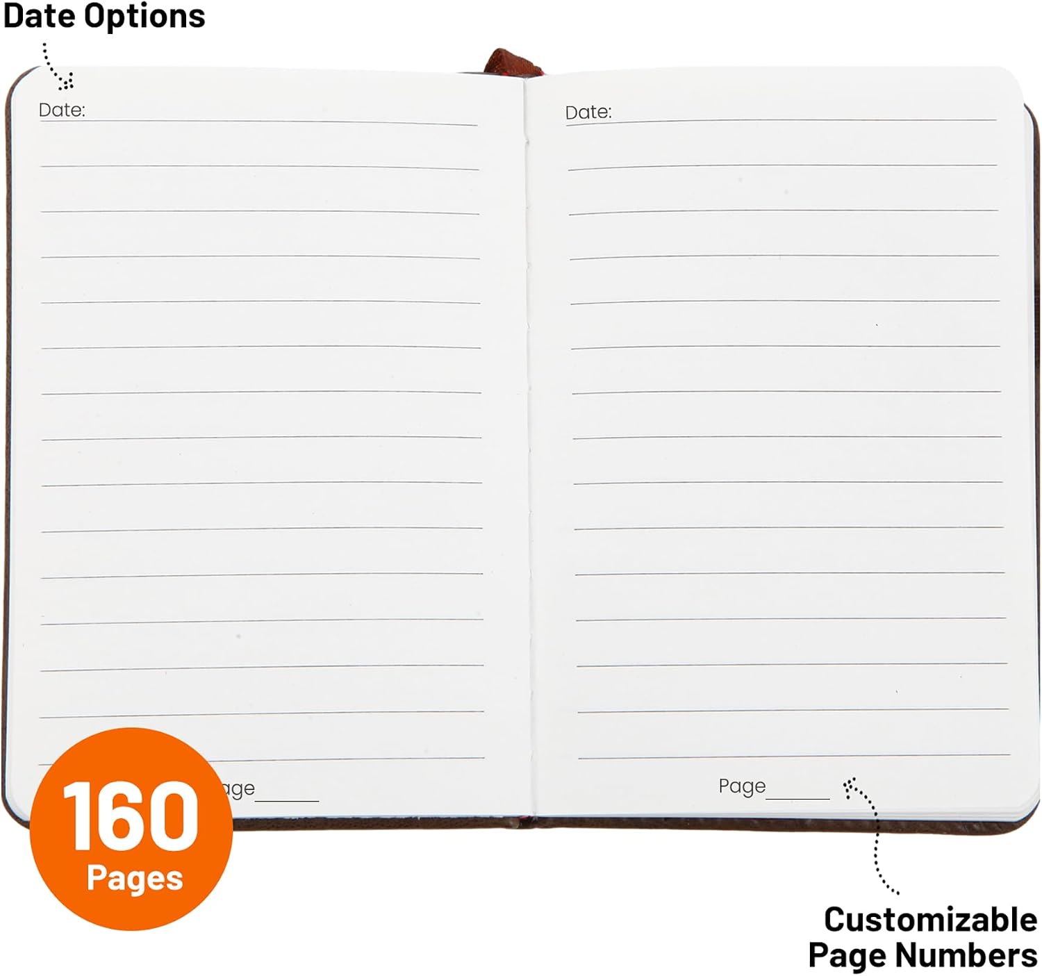 Detalle 2 de BIYUNRO Pocket Notebook, A6