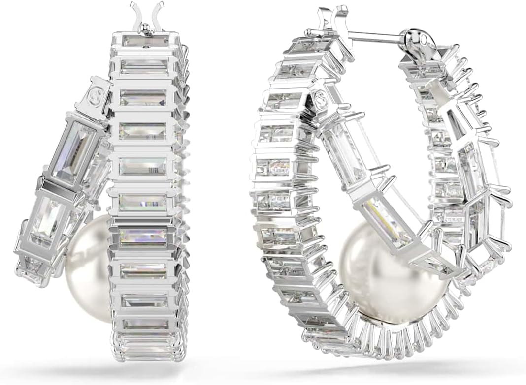 Thumbnail 3 de Swarovski Ariana Grande Pendientes aro Crystal Pearl 1 unidad