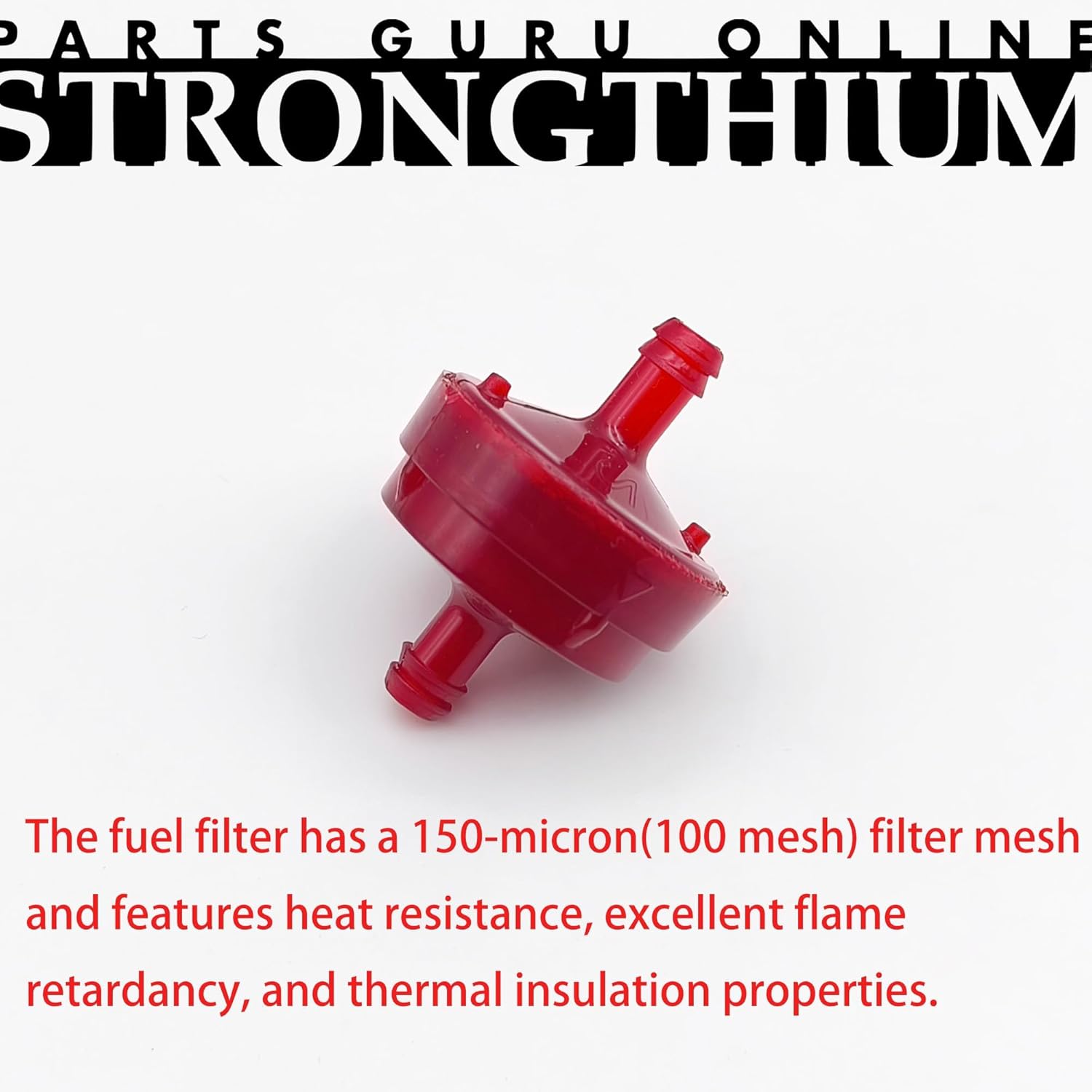 Detalle de Strongthium 2-Pack Upgraded In-Line Petrol Fuel Filter Kit (6mm) for Briggs & Stratton - 2 Filters + 4 Clamps