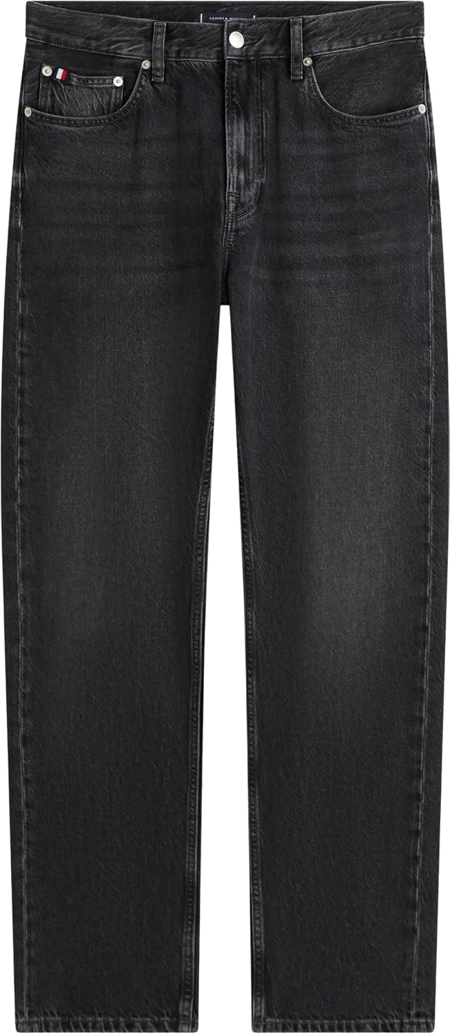 Detalle 2 de Tommy Hilfiger Dover Regular Straight Dex Black – Jean droit pour homme
