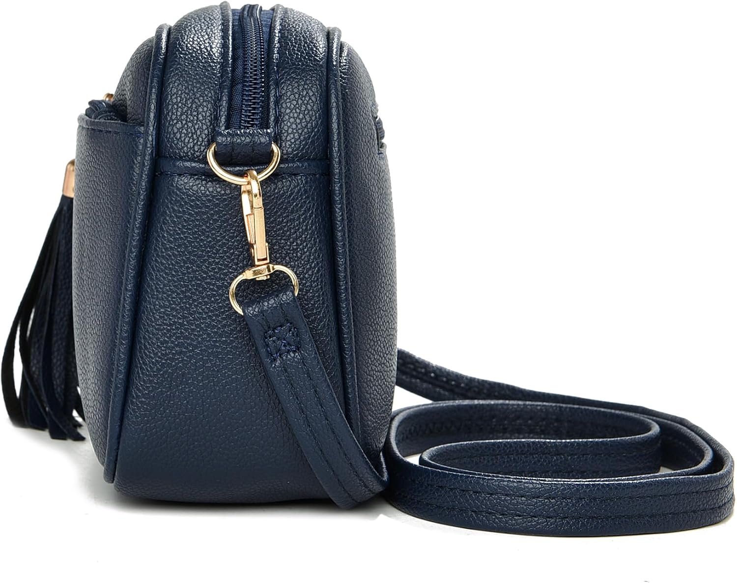 Thumbnail 1 de FULEI Tassel Crossbody Bag for Women – Small Faux Leather Handbag with Front Zip Tassel