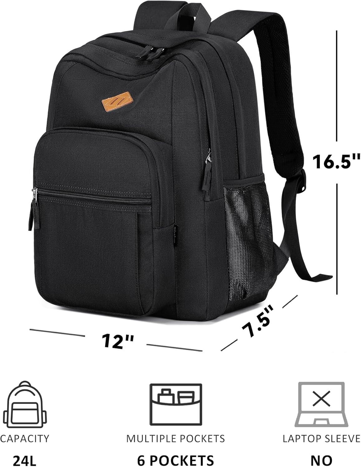 Thumbnail 4 de abshoo Classical Basic Travel Backpack 20L