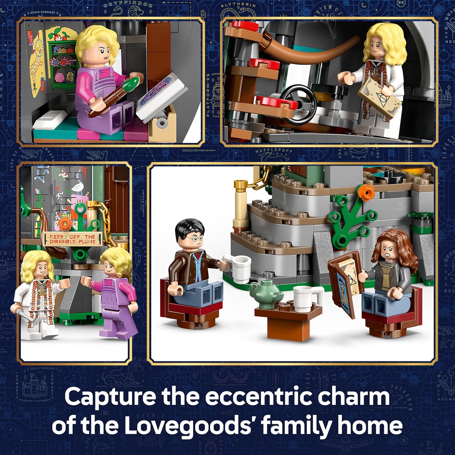 Detalle de LEGO 76467 Luna Lovegood house kit