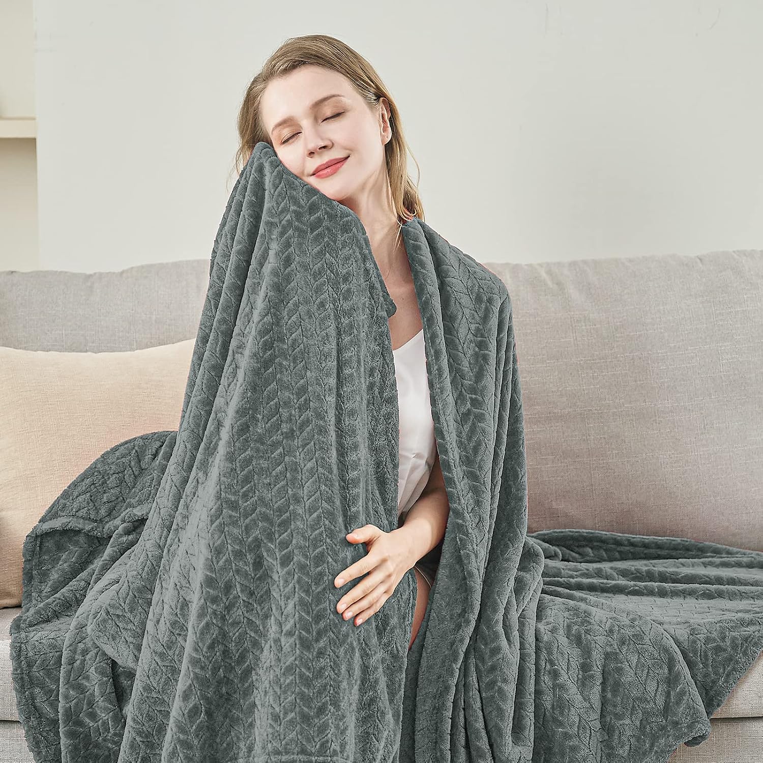 Thumbnail 4 de inhand Throw Blanket, 50 x 60 Inches