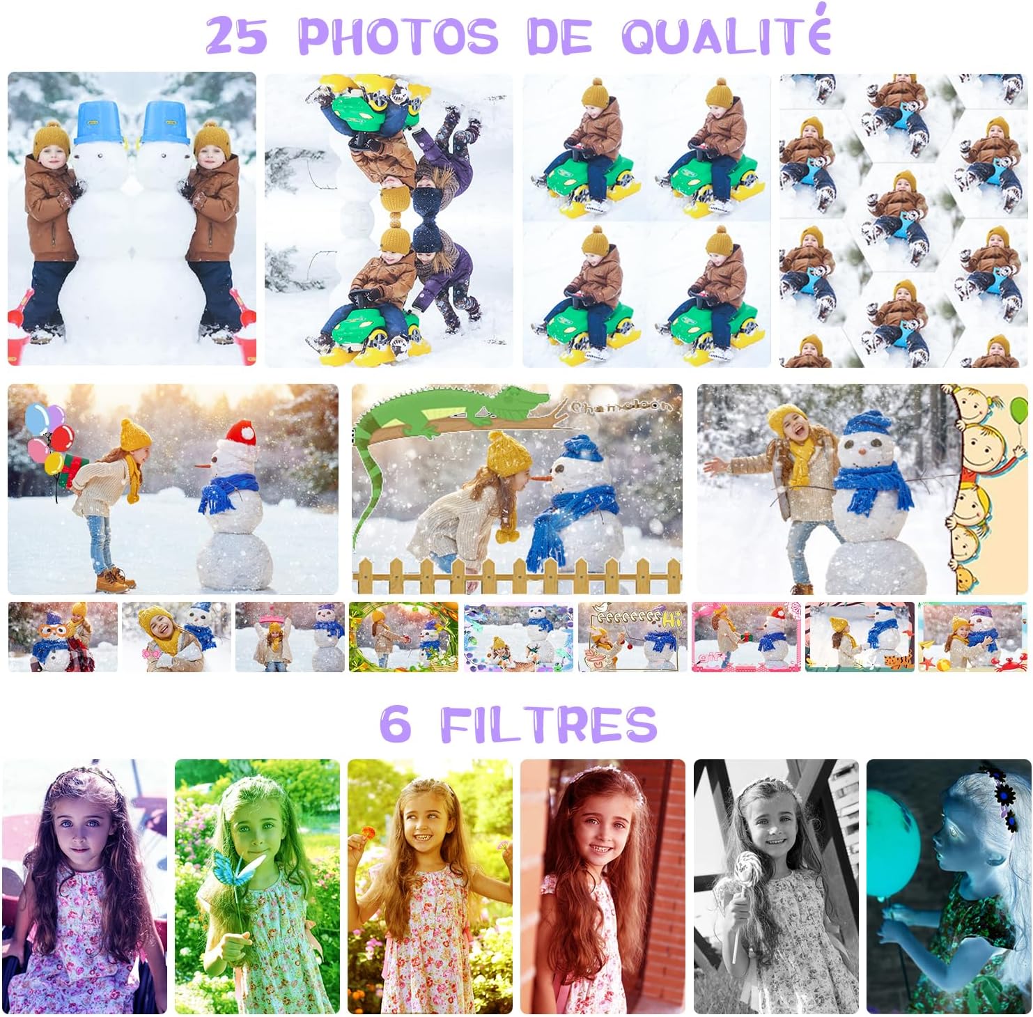 Thumbnail 4 de ARNSSIEN X101 Appareil photo enfant 32 Go