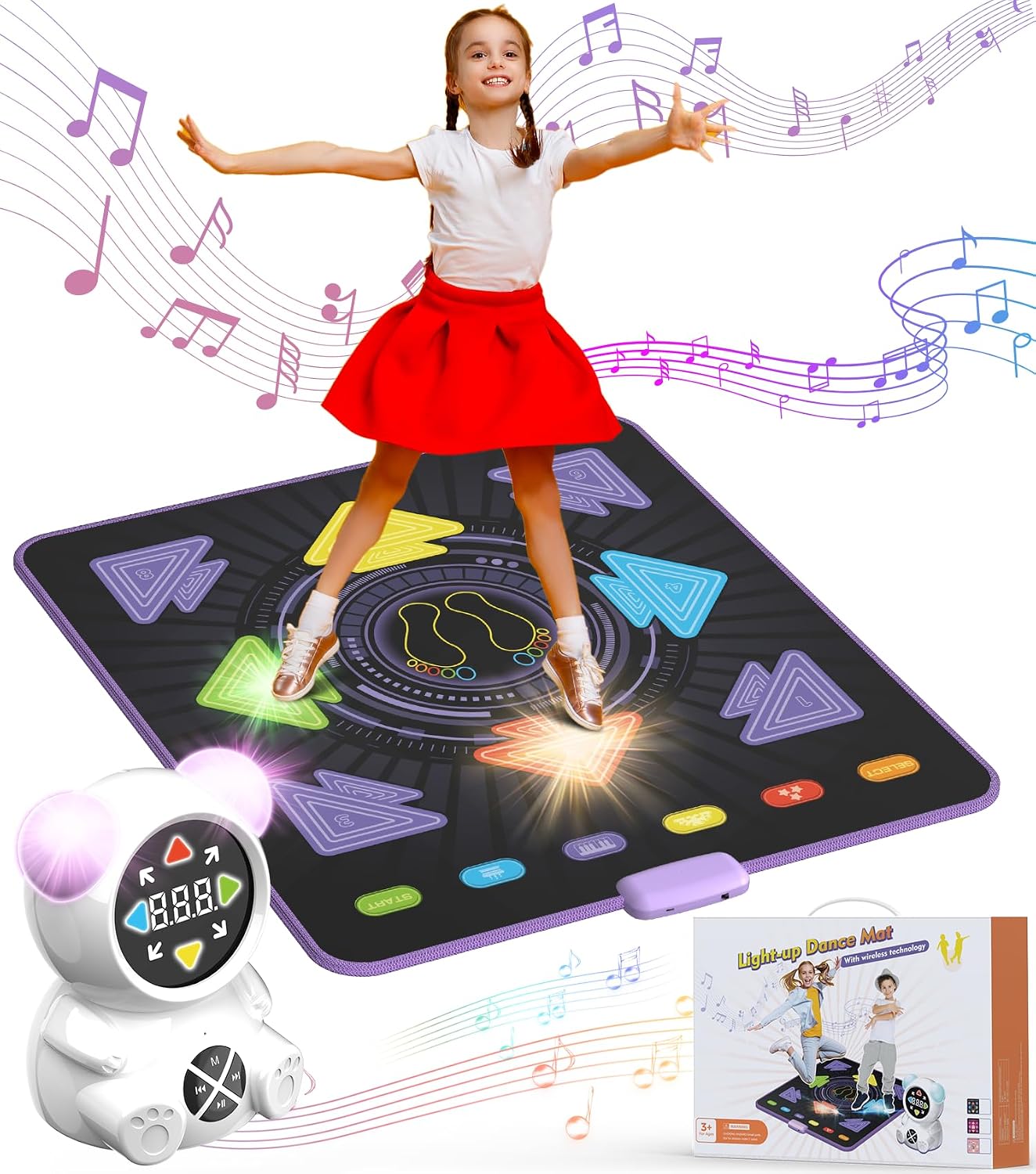 Detalle de FWFX Tanzmatte Kinder 3–12 Jahre mit Bluetooth
