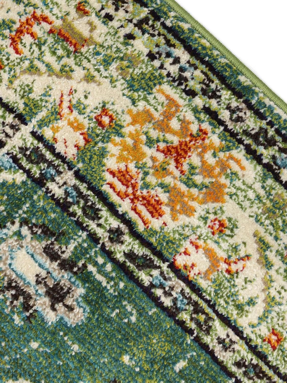 Detalle 2 de RugVista Leia 200 x 300 cm Green Vintage Rug, Medium Pile
