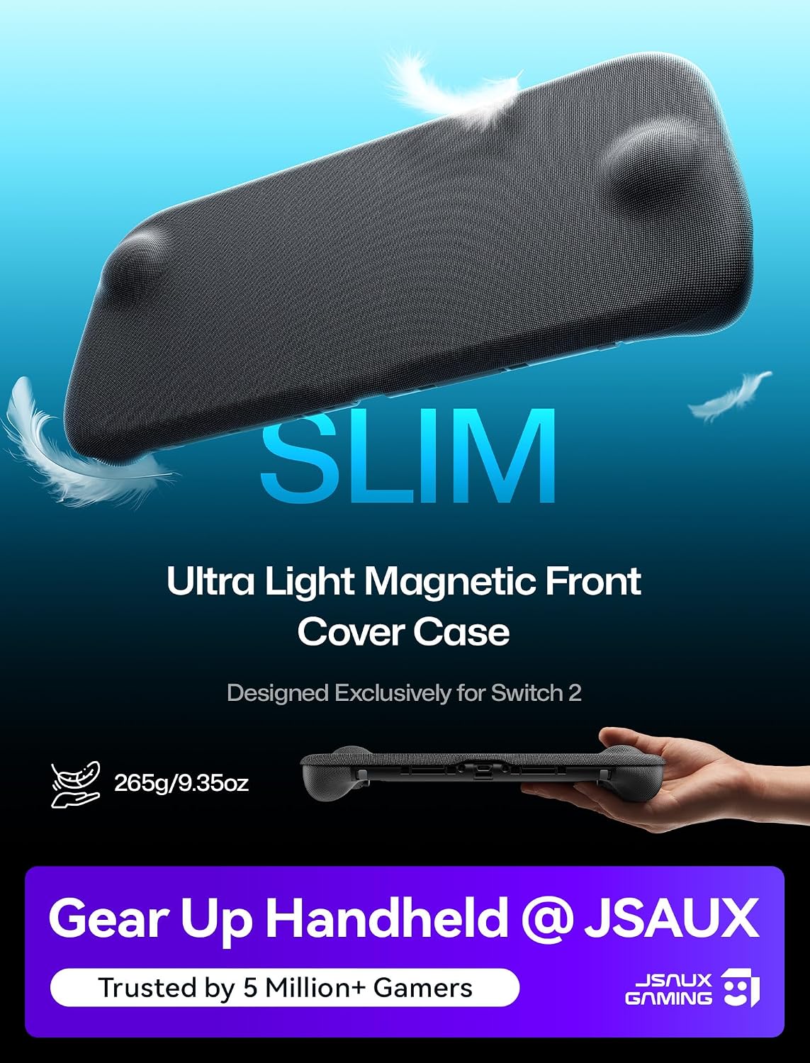 Thumbnail 2 de JSAUX Split Every Day Case for Switch 2: Slim Magnetic Front Cover & Dockable Design