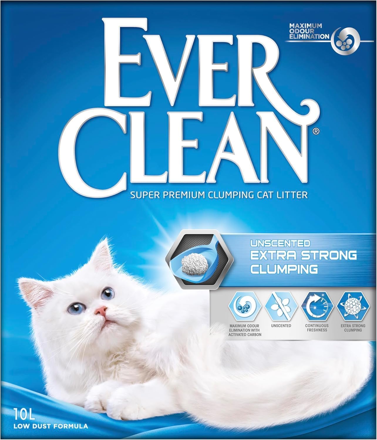 Detalle de Ever Clean Extra Strong Clumping Cat Litter (10L) – Unscented