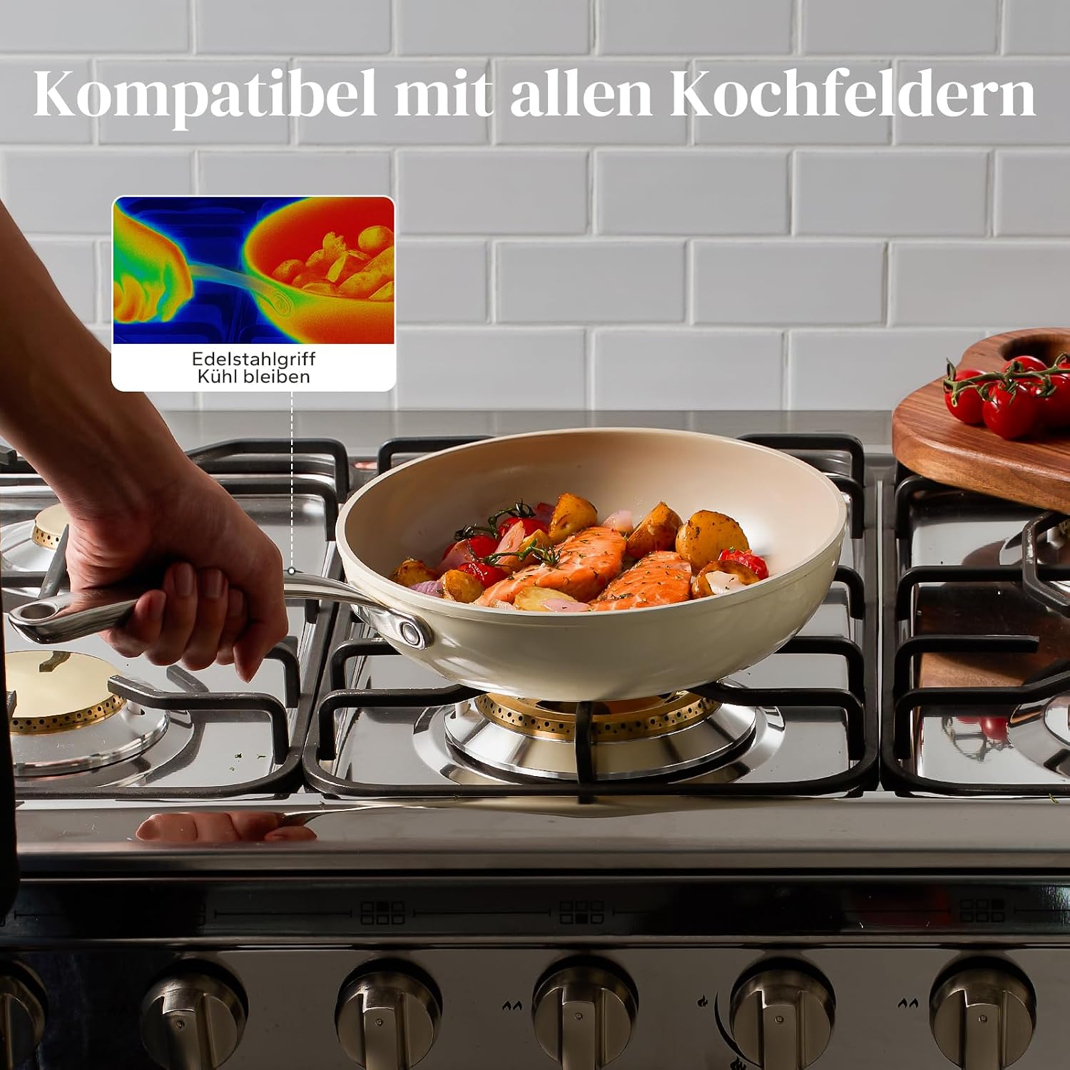 Thumbnail 4 de Redchef Pfannenset Keramik 20/24/28 cm