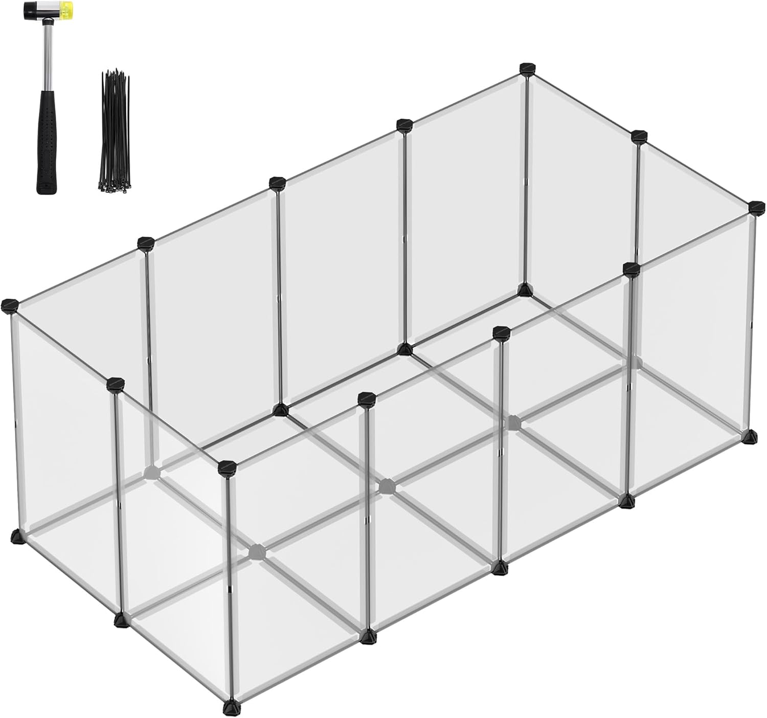 SONGMICS LPC007W01 Valla para Mascotas 145x72