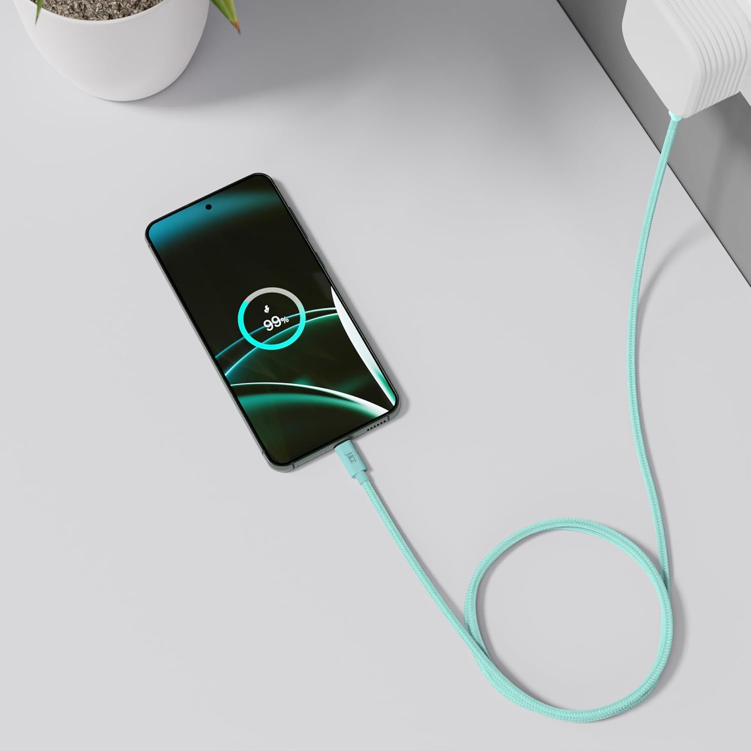Thumbnail 6 de Juice Braided Type C 2m Charging Cable – Teal