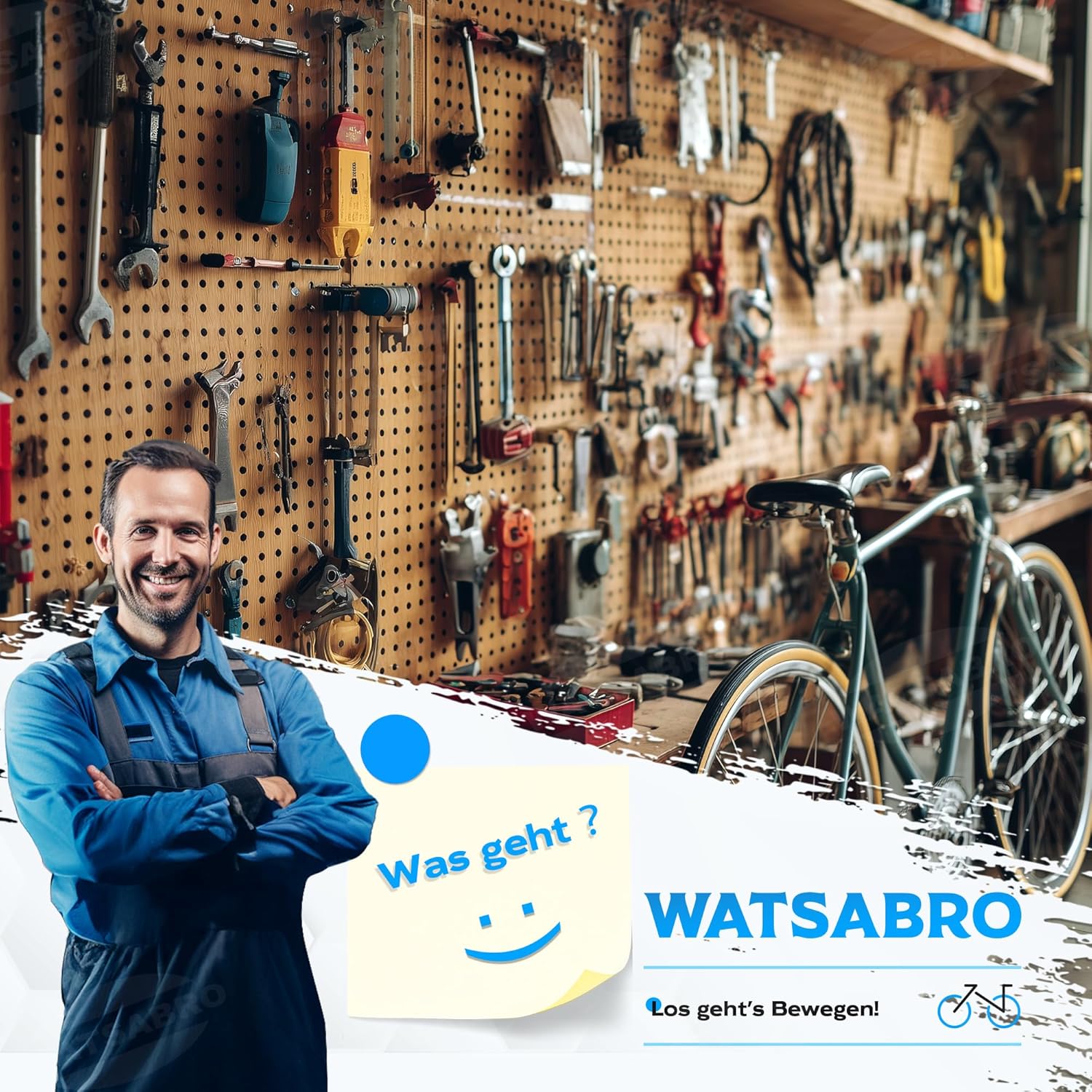 Thumbnail 6 de WATSABRO Fahrradventil Adapter-Set: Autoventil, Französisches Ventil und Dunlop Adapter