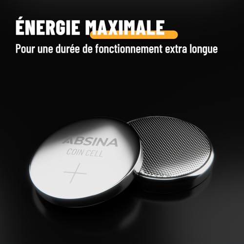Thumbnail 2 de ABSINA Assortiment Pile Bouton Alcalines & Lithium 1,5V & 3V étanches – Ensemble fiable pour petits appareils