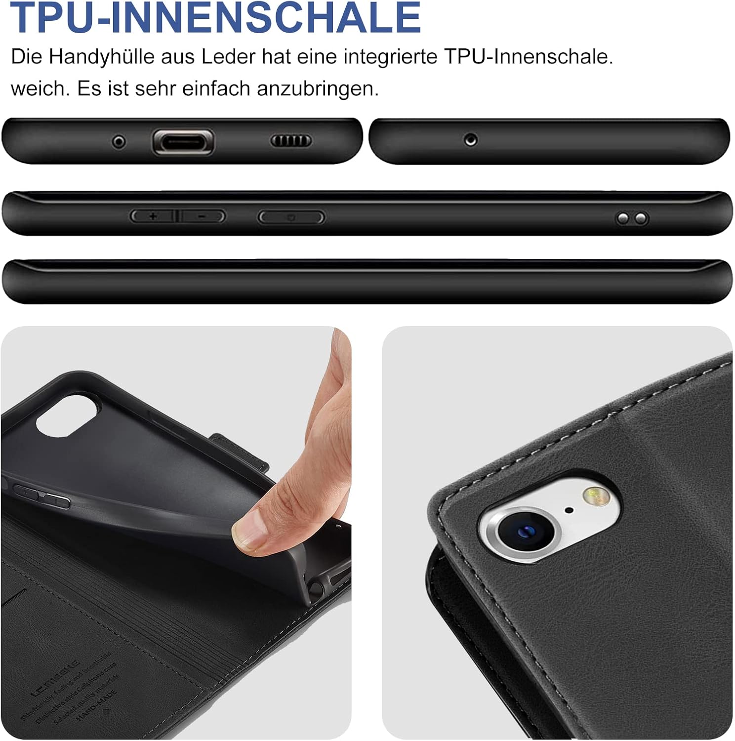 Thumbnail 5 de iPhone SE 2022/8/7 Hülle Schwarz 4,7