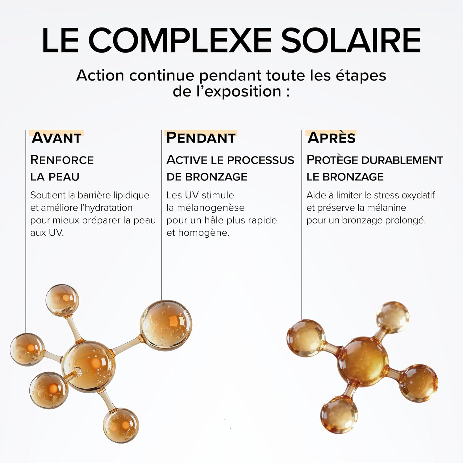 Detalle de Préparateur Solaire 3-en-1 - Beyond Elements (Active & Prolonge Le Bron) – 2 mois, Vegan