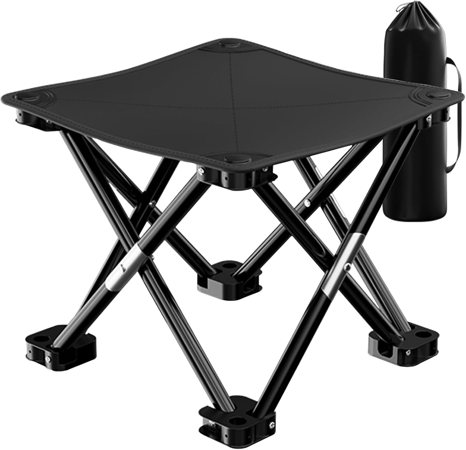 Detalle de HOUSLUX Folding Stool: Compact, Stable Seating for Outdoors and Indoors