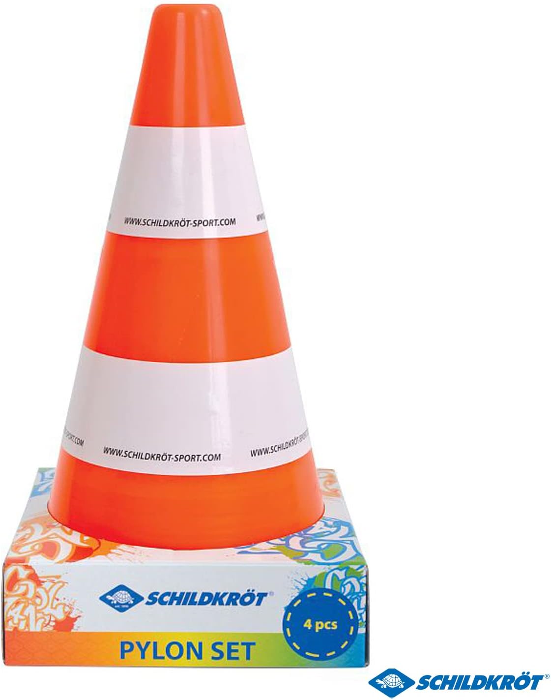 Thumbnail 3 de Schildkröt 970134 Traffic Cones, Set of 4, Weatherproof Orange and White