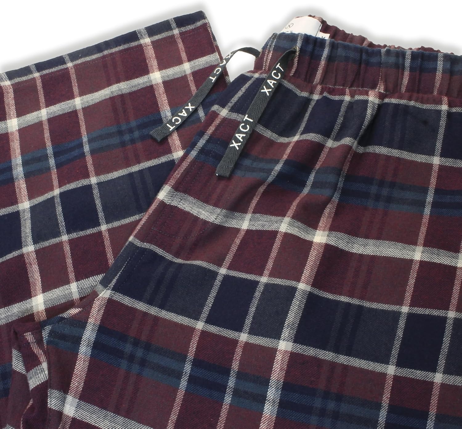 Thumbnail 5 de Xact Mens Soft Flannel Check Long Pyjama Bottoms with Side Pockets (Regular Fit)