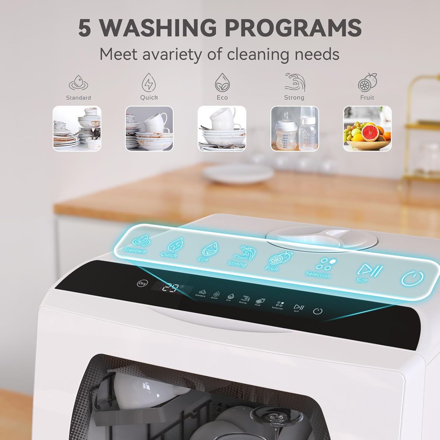 Detalle de Hermitlux Table Top Dishwasher 5‑place 📉