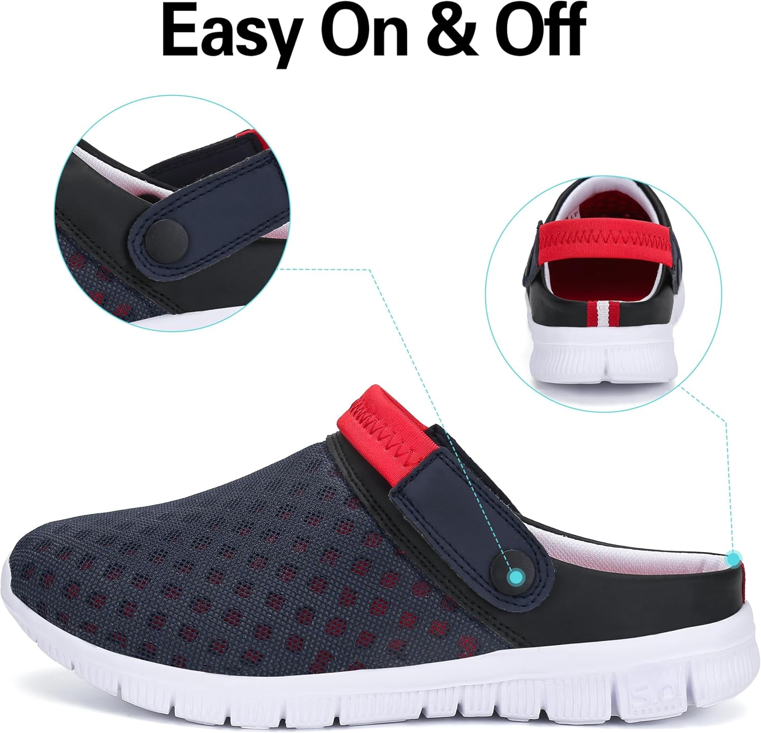 Thumbnail 6 de SAGUARO Unisex Clogs Sommer Hausschuhe – leichte Gartenschuhe Gr. 36–48